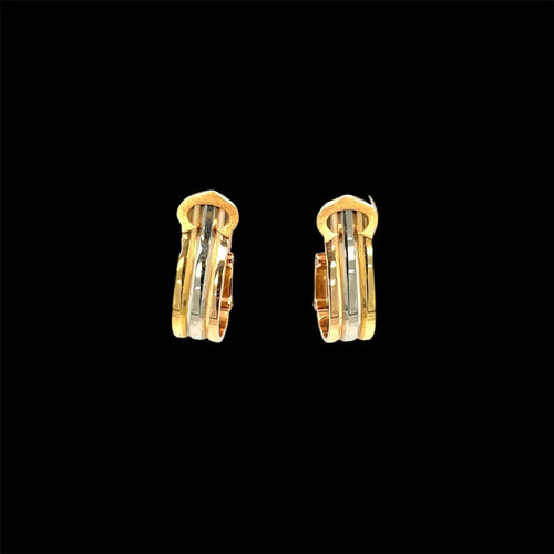Boucles d'oreilles Cartier 2 C Trinity Gold Clip-on Earrings 58 Facettes