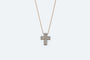 Collier Oro Rosa Collier Damiani avec crucifix en or rose et diamants 58 Facettes COL248