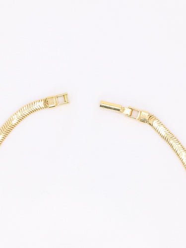 Collier Collier chaine vintage or jaune maille plate 58 Facettes 1131.4