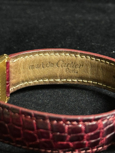 Montre [RARE] CARTIER - Montre Cloche Calandre - Large Model - Ref. 8108 - 18k yellow gold - Vintage 58 Facettes