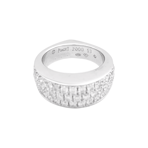 Bague 53 Bague Piaget "Millennium" or blanc, diamants. 58 Facettes 34507