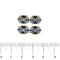 Boutons de manchette Boutons de manchette sertis de saphirs et de diamants 58 Facettes 39260