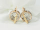 Boucles d'oreilles Boucles d'oreilles dormeuses en or jaune et diamants 58 Facettes 33424