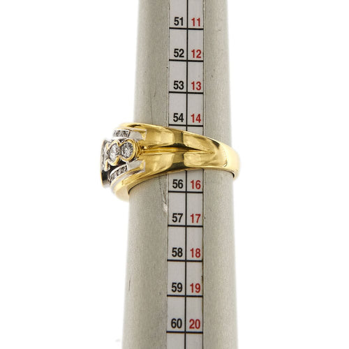 Bague 55 Bague bandeau rubis diamants 58 Facettes 30811