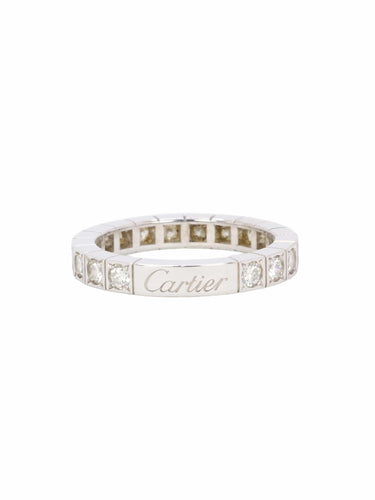 Bague 52 CARTIER Bague Lanière or blanc diamants 58 Facettes 1109.2