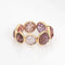 Bague 55.5 Carved Pink Spinel Eternity Ring Band Yellow Gold Flowers Jewelry 58 Facettes G13164