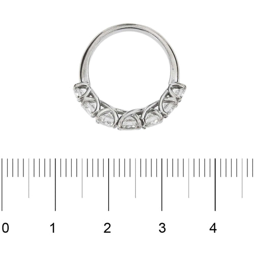 Bague 50 Demi alliance 7 diamants 58 Facettes 22213