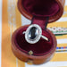 Bague Bague Pompadour platine 1920 saphir naturel 1,70 carats et diamants 58 Facettes 328