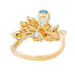 Bague 52 Bague Or jaune Aigue Marine 58 Facettes 2473924CN