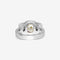 Bague Bague en diamant jaune fantaisie de 2,02 carats en forme de coussin HRD 58 Facettes R1661