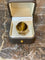 C. Escher - Cabochon cocktail ring with tiger's eye and diamonds in yellow gold 58 Facettes B384