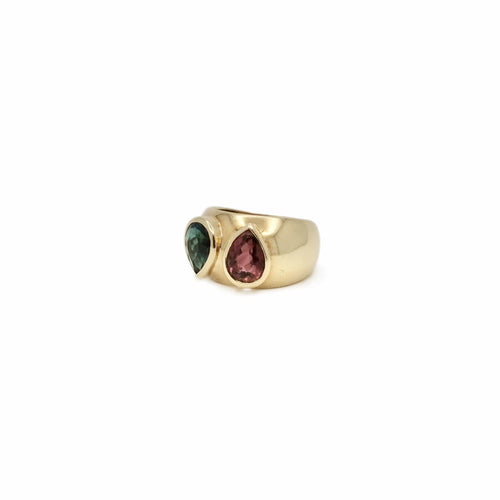 Bague Bague tourmalines poires 58 Facettes REF24091-254
