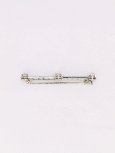 Broche Broche barrette Art Déco diamants taille ancienne 58 Facettes J433