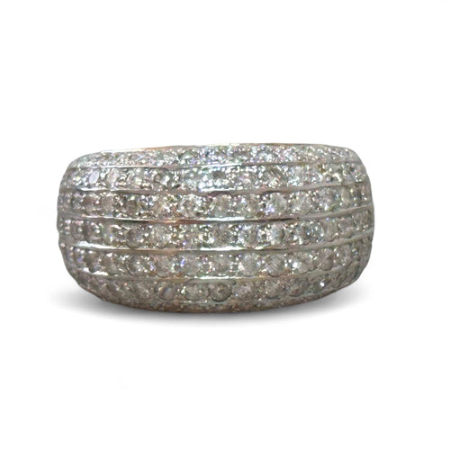 Bague 54 Bague pavée de diamants 58 Facettes 330
