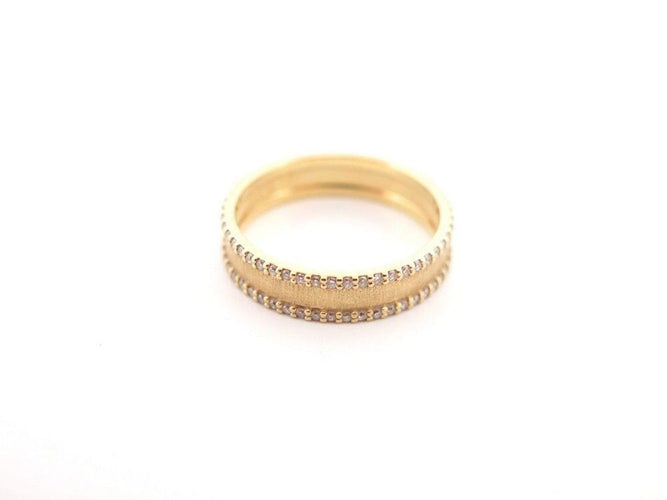 Bague 52 bague MAUBOUSSIN la vie parisienne en or diamants 58 Facettes 259045