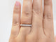 Bague 53 Alliance américaine en or blanc et diamants 0,75ct 58 Facettes 33427