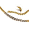 Collier Collier en or jaune et blanc serti de diamants taille huit-huit 58 Facettes G3887