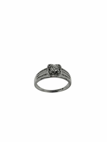 Bague 57 MAUBOUSSIN - Chance of Love N°2 Bague de fiançailles or blanc diamants 58 Facettes