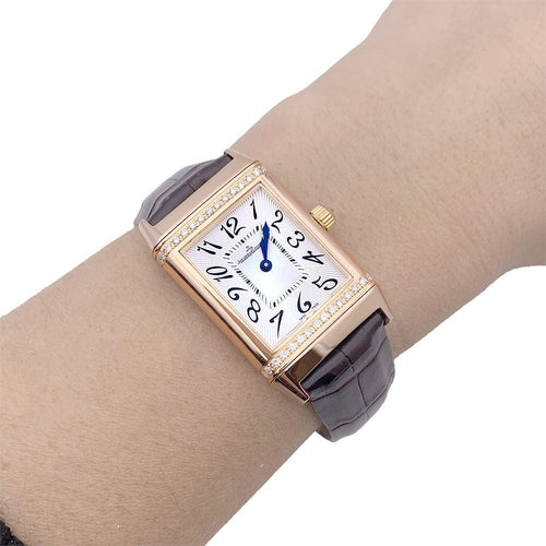 Montre Montre Jaeger-LeCoultre, "Reverso Duetto", en or rose et diamants. 58 Facettes 33246