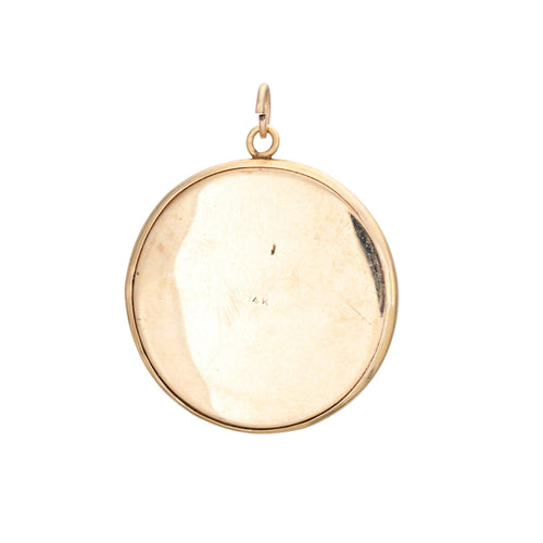 Pendentif Pendentif ancien en cristal d'Essex représentant un renard errant et or jaune 58 Facettes G14196