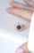 Bague Bague marguerite, rubis Birman non chauffé 1.60 Cts, diamants 58 Facettes