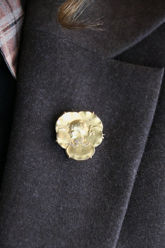 Broche Auguste VAUDET - Broche Art Nouveau femme or jaune et diamants 58 Facettes 1136.4