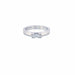 Bague 53 Solitaire Minimaliste Or Blanc 18k Diamant 58 Facettes 3-GS30229-01