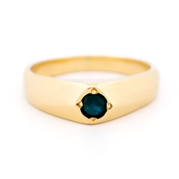 Gypsy Sapphire Solitaire Ring