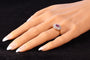Bague 54 Beauté délicate : bague victorienne avec tourmaline rose violacée 58 Facettes 24150-0100
