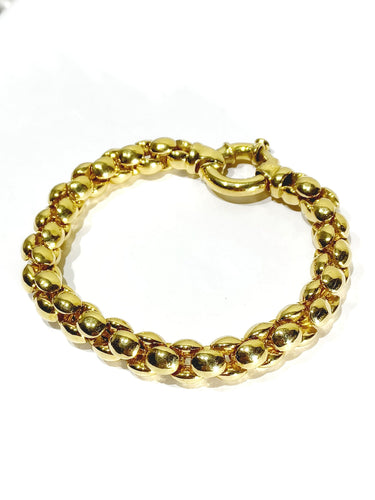Bracelet Bracelet or jaune et saphir 58 Facettes