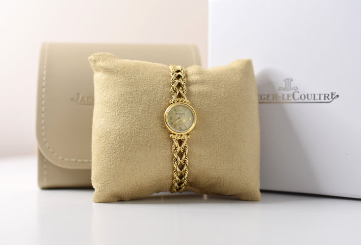 Montre Jaeger-LeCoultre - Montre femme, bracelet torsadé or jaune, 1954 58 Facettes JLC-100