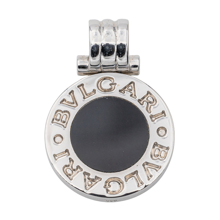 Bulgari Weißgold-Onyx-Anhänger