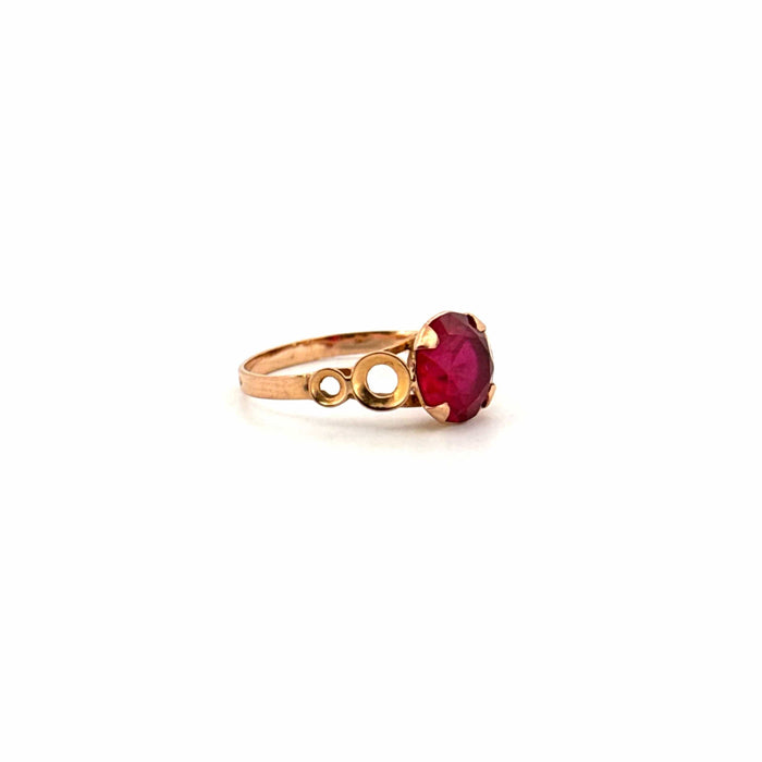 Bague 51 Solitaire Or Jaune Rubis 58 Facettes 29-GS35971