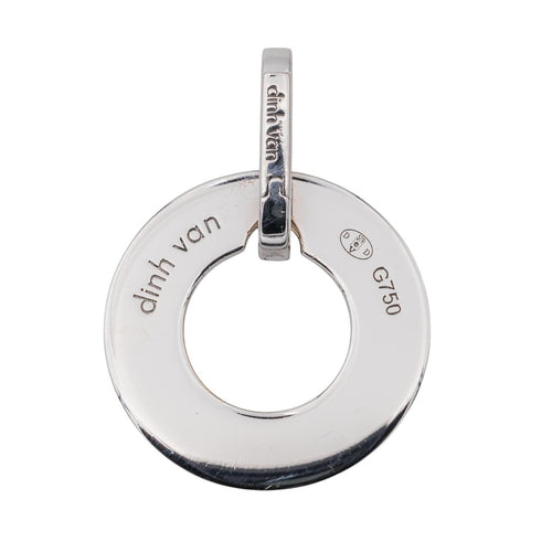 Pendentif Dinh Van Pendentif Cible Or blanc 58 Facettes 3515978CN