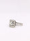 Bague 53 Bague or blanc diamant coussin taille ancienne 0,8 ct 58 Facettes J352