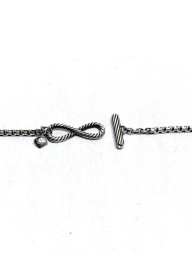 Collier David Yurman - Sautoir en argent et calcédoines 58 Facettes