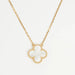 Collier Collier Van Cleef & Arpels Vintage Alhambra nacre blanche en or jaune 58 Facettes vca-nck-yg-alh-mop-new