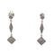 Boucles d'oreilles Geometric Diamond Drop Earrings 58 Facettes UN0151