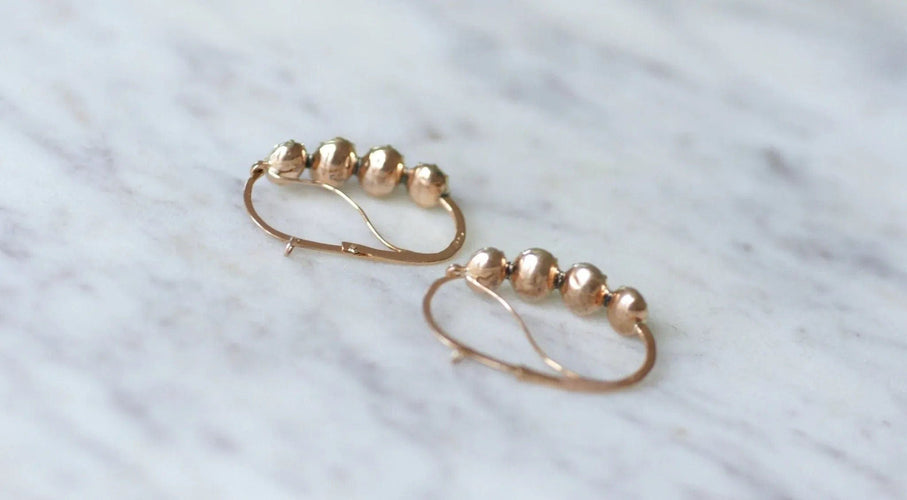 Boucles d'oreilles Boucles d'oreilles poissardes améthyste 58 Facettes