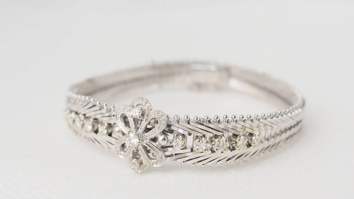 Bracelet Bracelet en or blanc et diamants 58 Facettes 32290