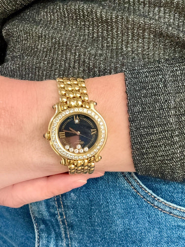 Montre Chopard - Montre "Happy Sport" en or jaune 58 Facettes REF24030CF-194