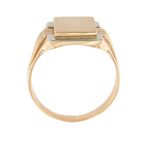 Bague Anello a scudo due ori 58 Facettes 35461