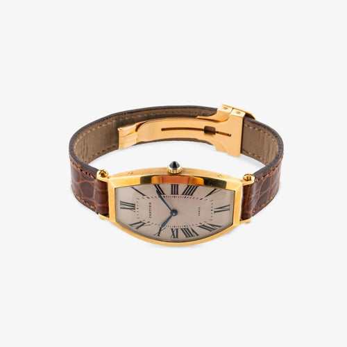 Montre CARTIER - Montre Tonneau Paris à remontage manuel en or jaune, 1990 58 Facettes 22832