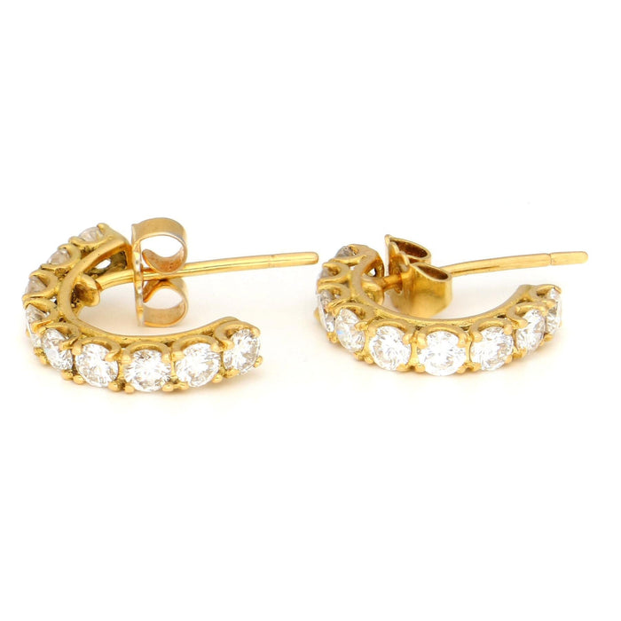 Boucles d'oreilles Boucles d'oreilles créoles en diamant 58 Facettes E4E86611FC5241C388E2BC3F779A76D0