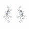Boucles d'oreilles Boucles d'oreilles vintage en or blanc 14 carats avec diamants 2 carats, bijoux fins du milieu du siècle, vigne 58 Facettes G13881