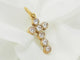 Pendentif Pendentif croix en or jaune et diamants 0.40ct 58 Facettes 24299