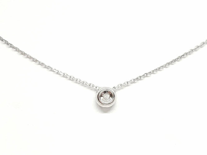 Collier Collier Or blanc Diamant 58 Facettes 579045RV