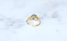 Bague 52 Bague or jaune, saphir Ceylan 1.60 Ct et diamants 58 Facettes