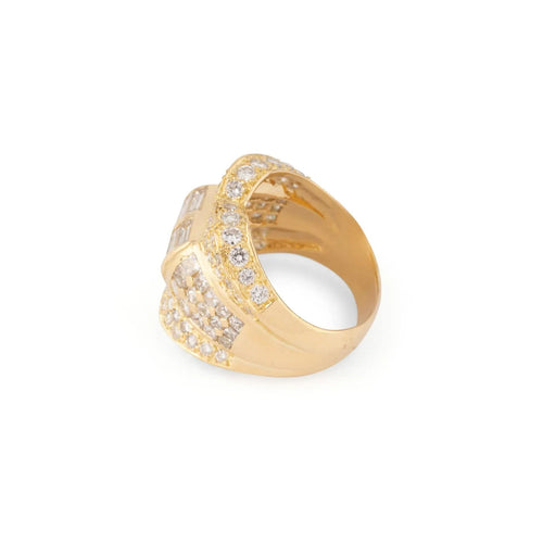Bague 55 Bague or jaune et diamant 58 Facettes 1