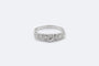 Bague Oro Bianco Riviere in oro bianco con diamanti 58 Facettes ANL619